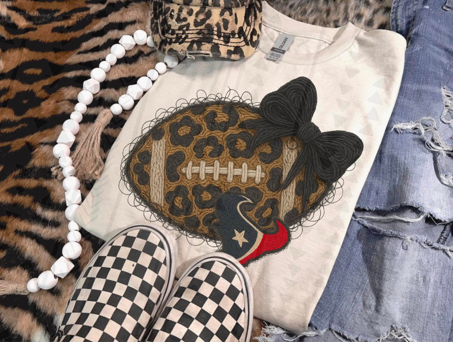 Pro Football Team Leopard Football Yarn (Choose Yours) 00414