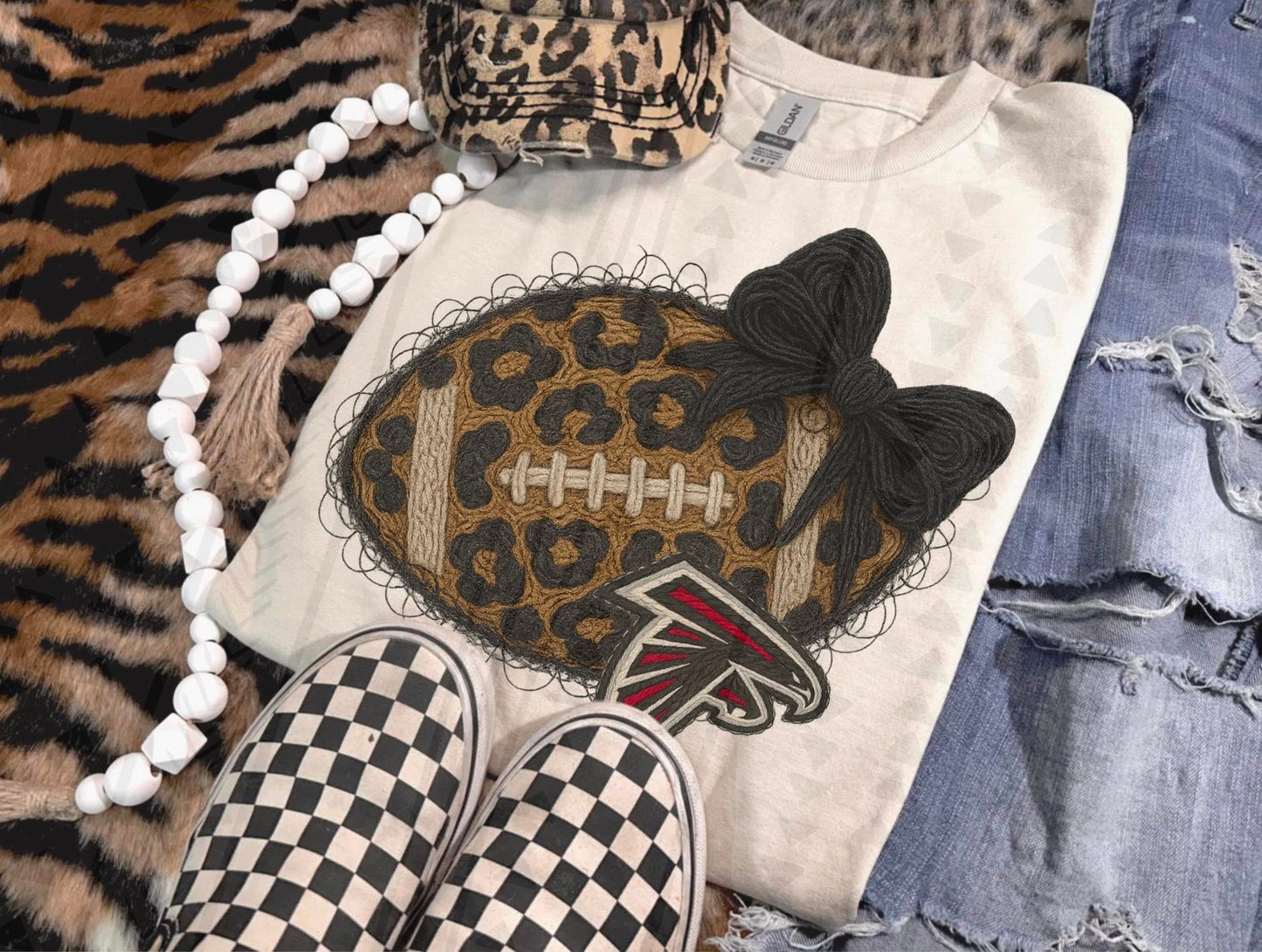 Pro Football Team Leopard Football Yarn (Choose Yours) 00414