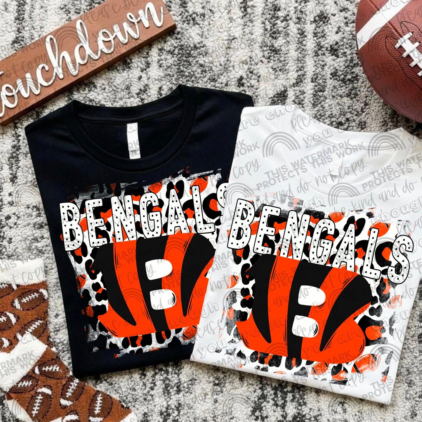 Pro Football Teams Leopard Splash (Choose Yours) 00290