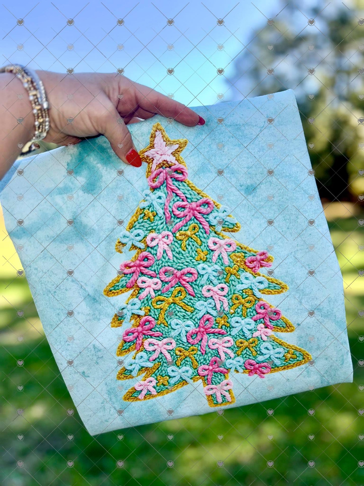 Faux Coquette Bow Christmas Tree 00105