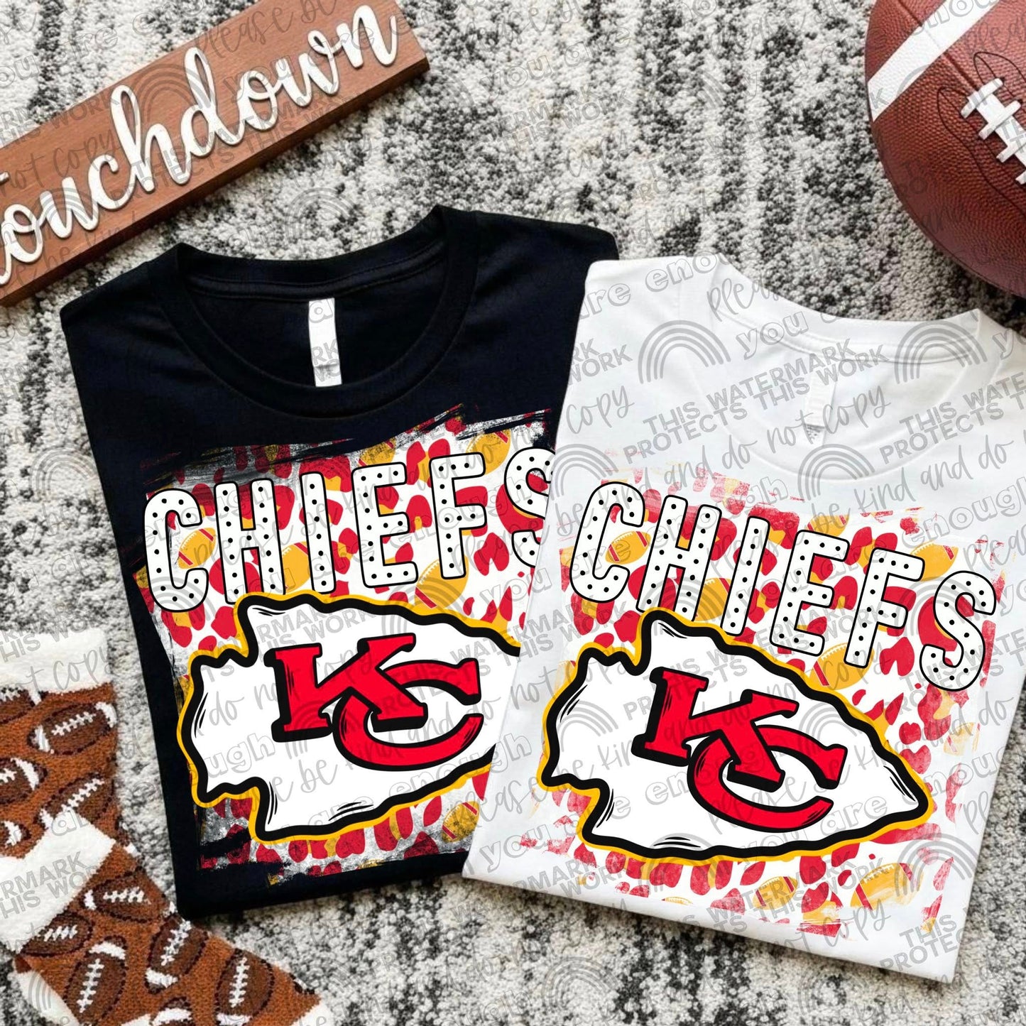 Pro Football Teams Leopard Splash (Choose Yours) 00290