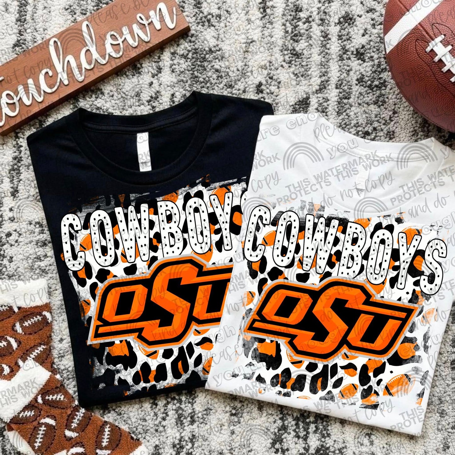 College Football Teams Leopard Splash (Choose Yours) 00289
