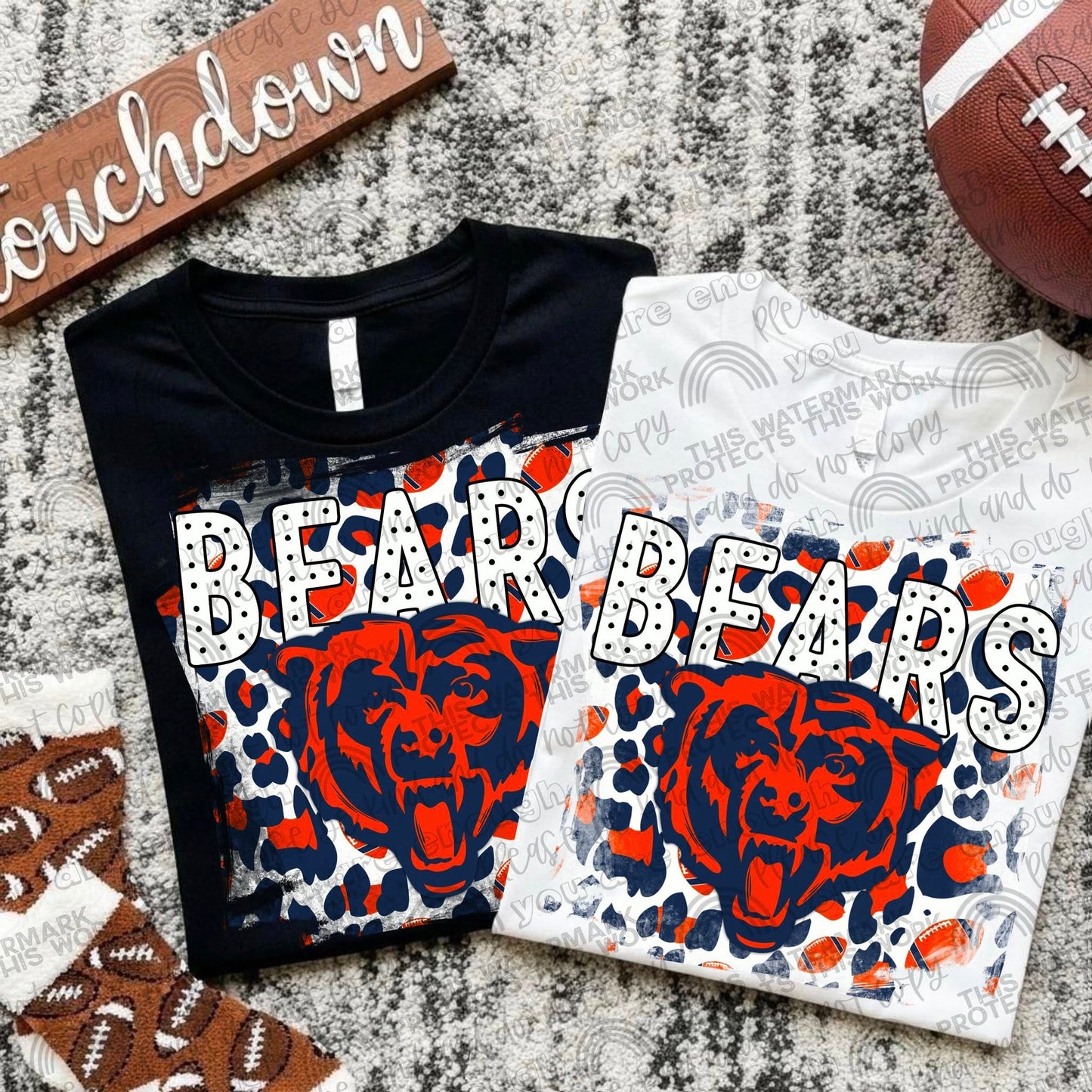 Pro Football Teams Leopard Splash (Choose Yours) 00290