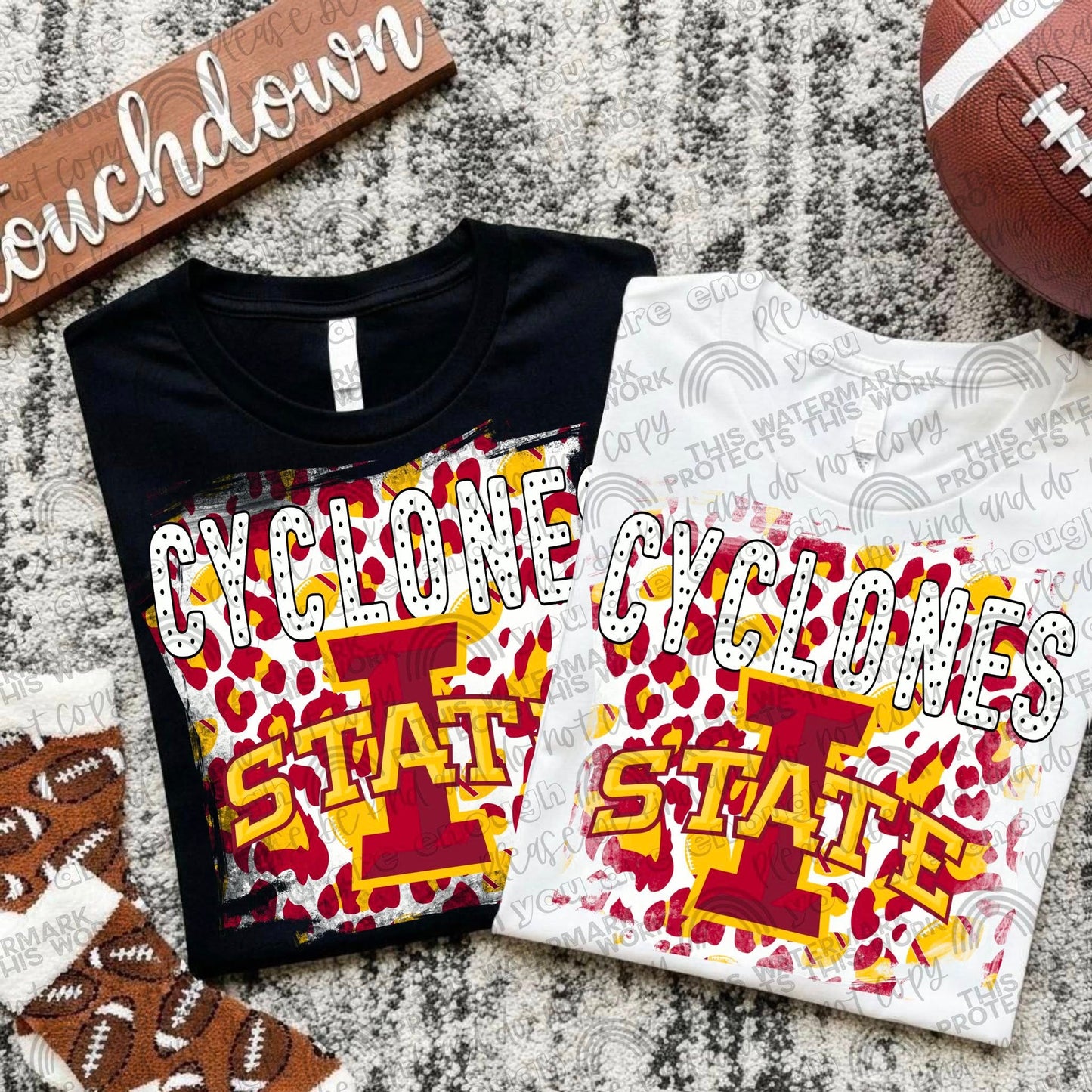 College Football Teams Leopard Splash (Choose Yours) 00289