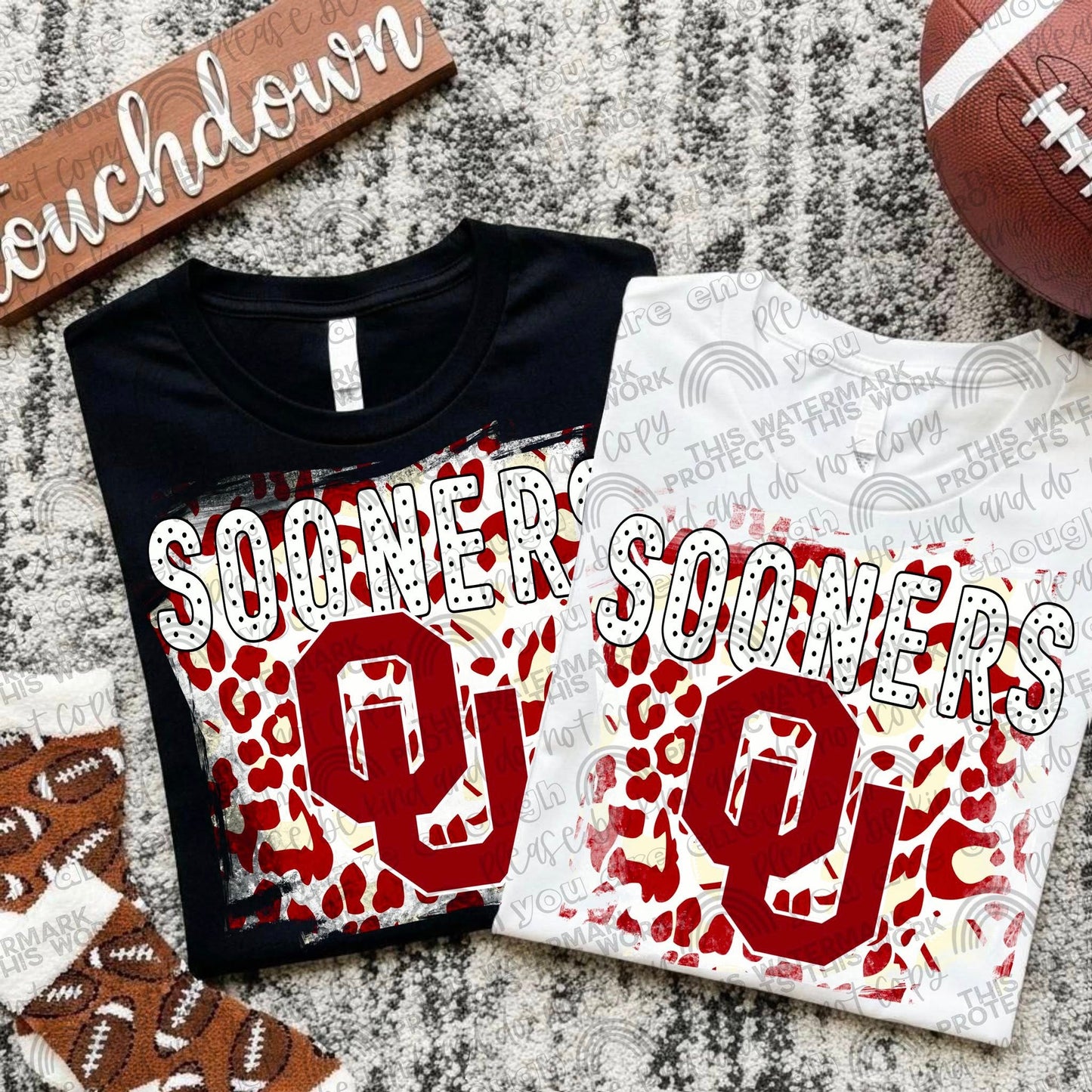 College Football Teams Leopard Splash (Choose Yours) 00289