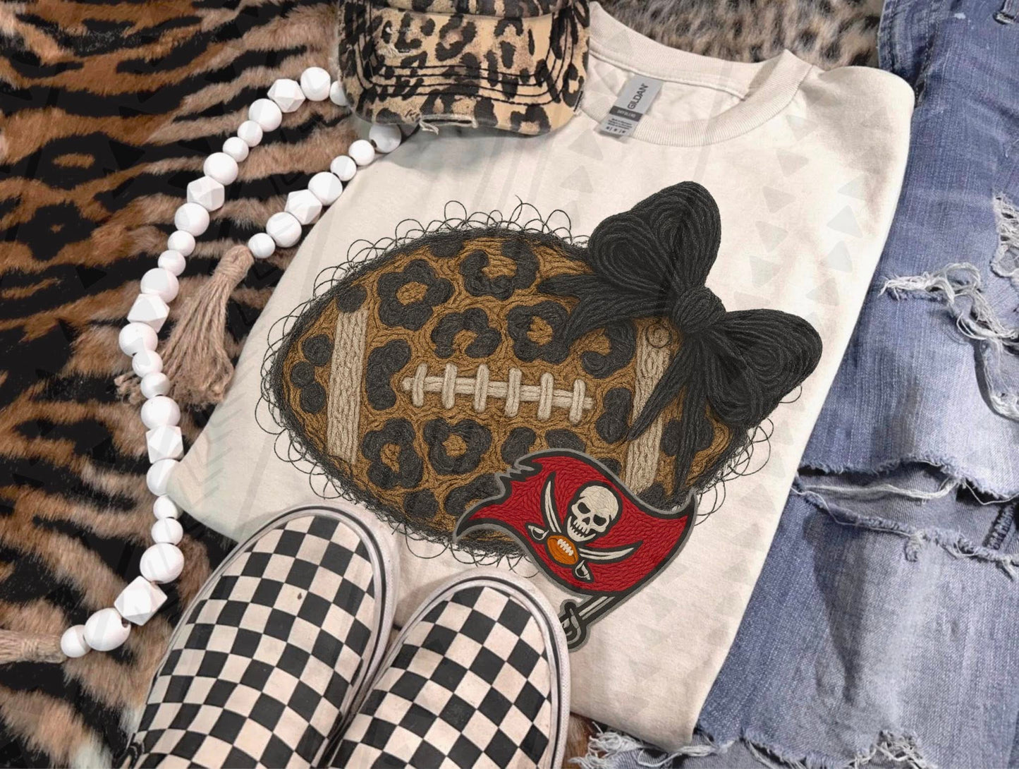 Pro Football Team Leopard Football Yarn (Choose Yours) 00414