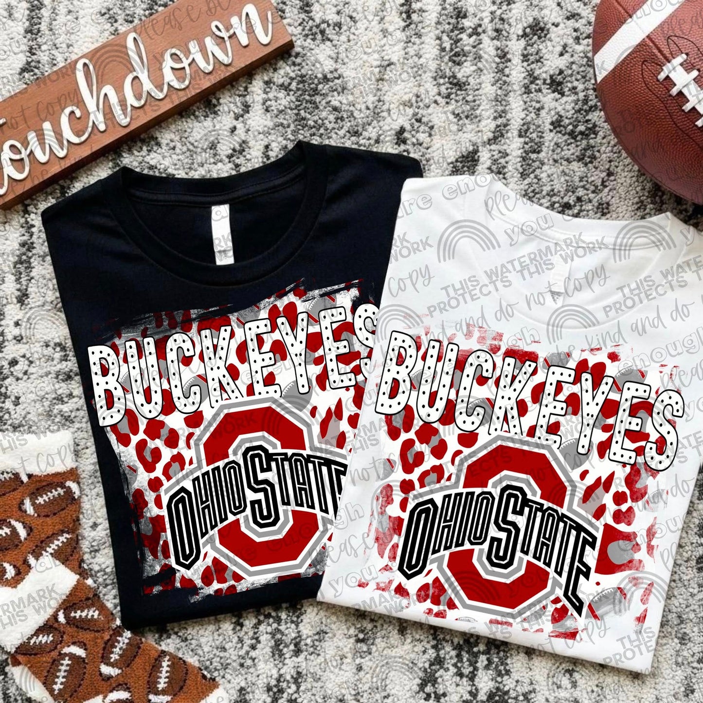 College Football Teams Leopard Splash (Choose Yours) 00289