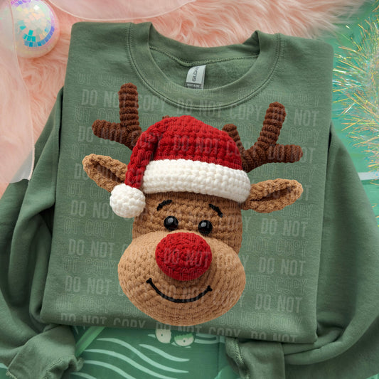 Faux Yarn Rudolph the Red Nosed Reindeer 00179