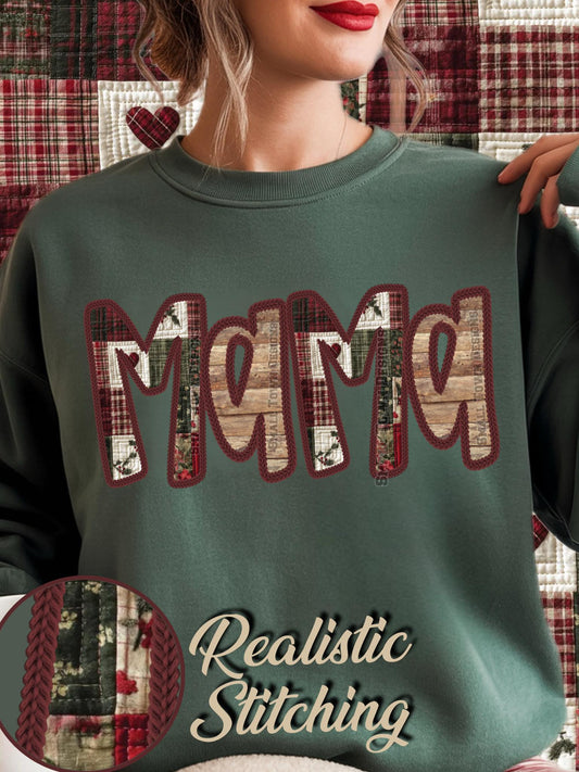 Faux Quilted Christmas Name Titles (Choose Yours) 07011