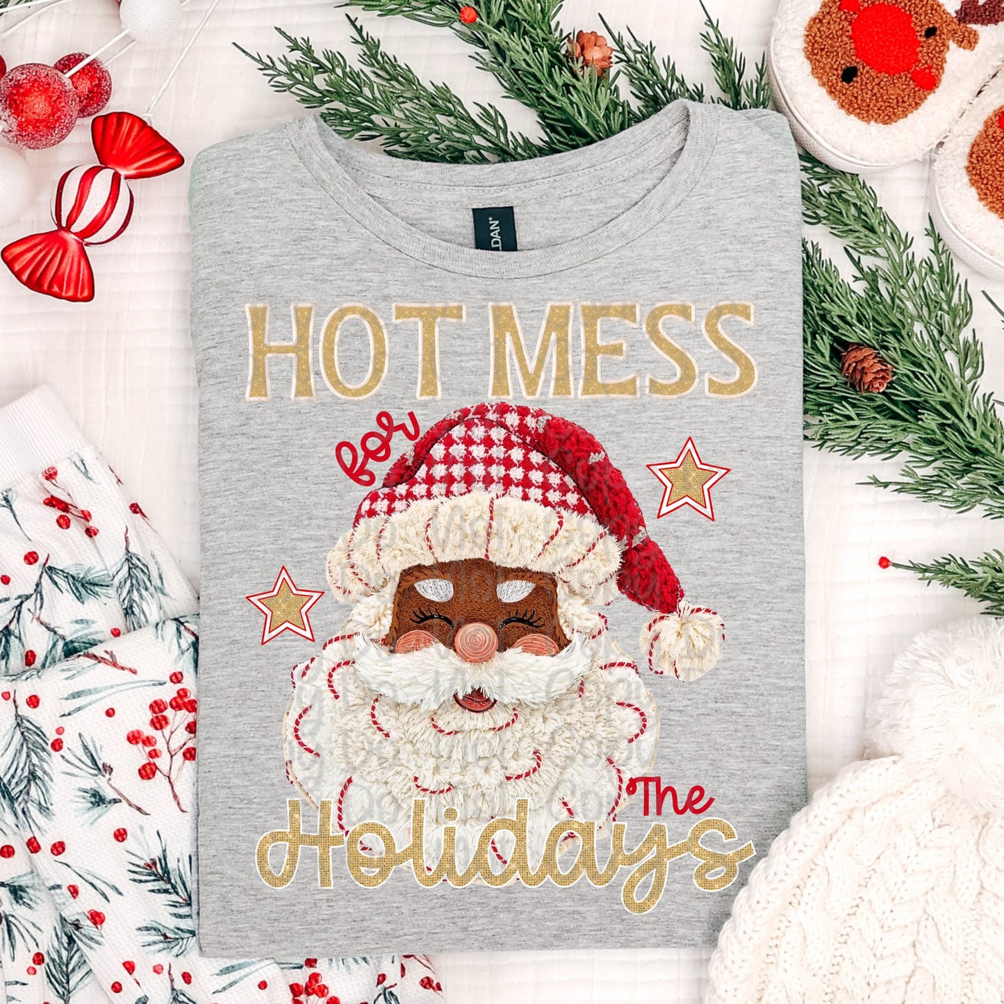 Hot Mess for the Holidays Santa Dark Skin 00182
