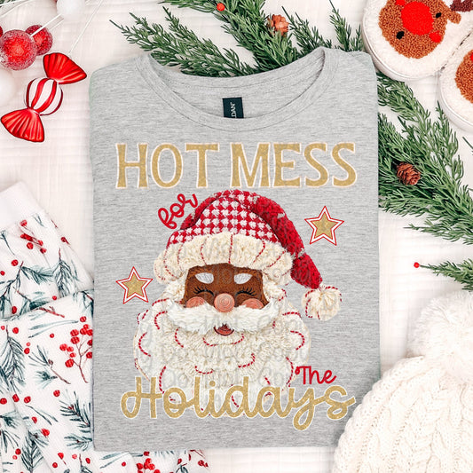 Hot Mess for the Holidays Santa Dark Skin 00182
