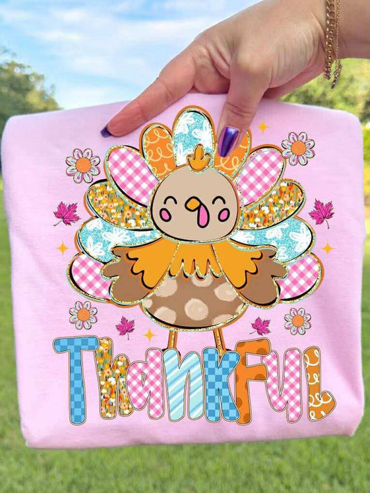 Girly Thankful Turkey 00164