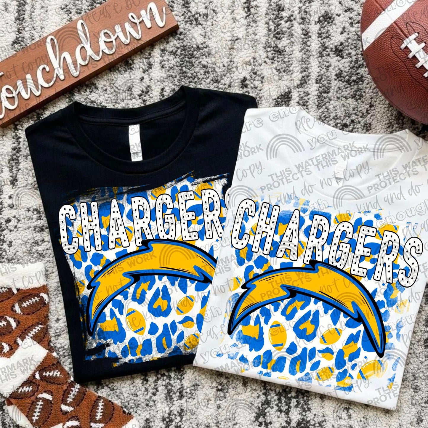 Pro Football Teams Leopard Splash (Choose Yours) 00290