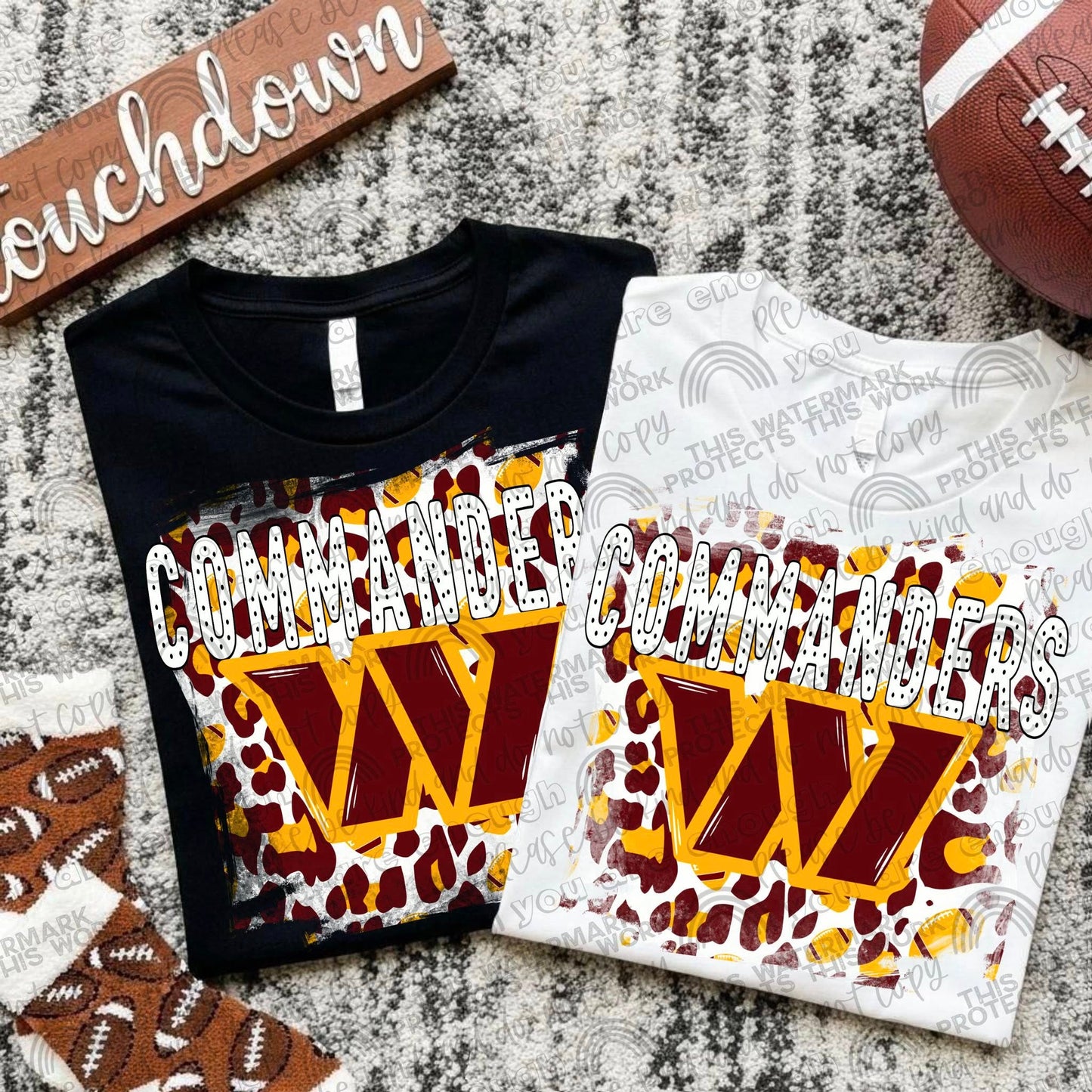 Pro Football Teams Leopard Splash (Choose Yours) 00290