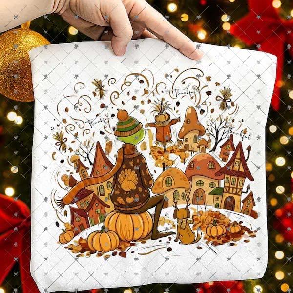 Fall Green Guy Village 00120