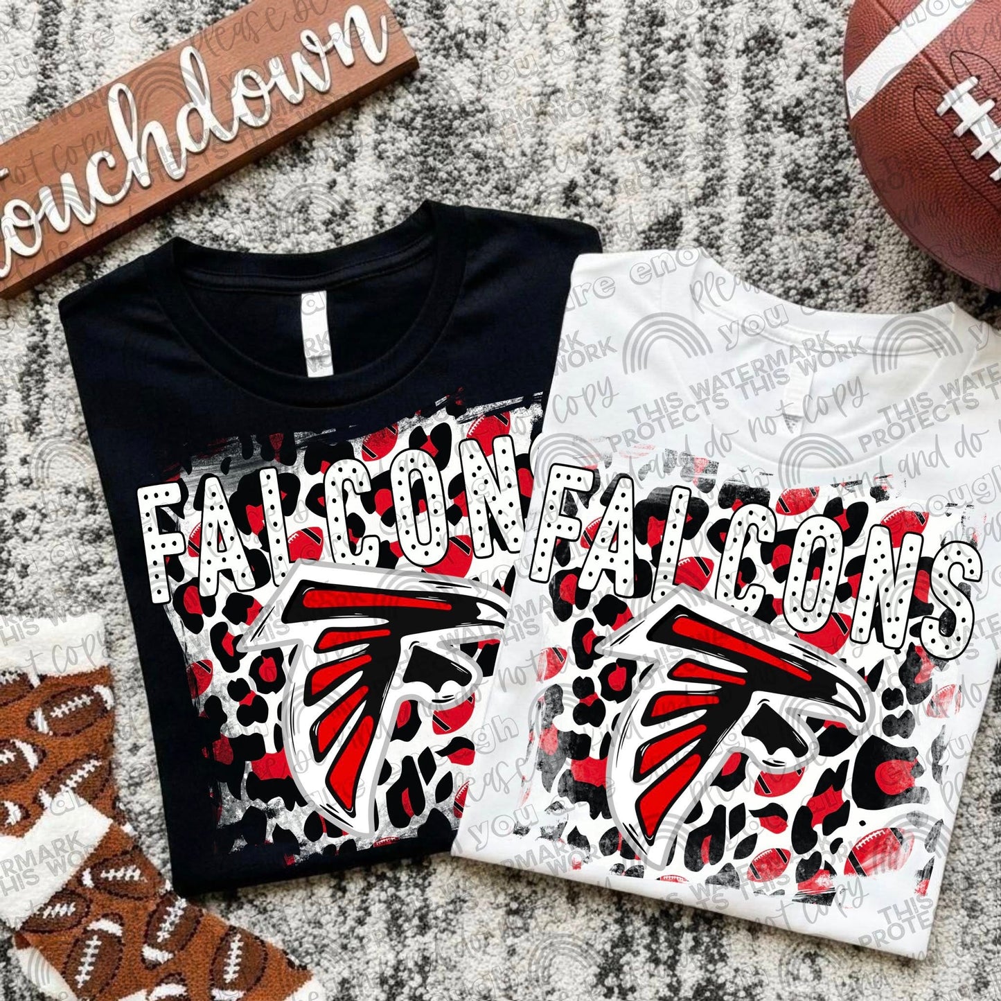 Pro Football Teams Leopard Splash (Choose Yours) 00290