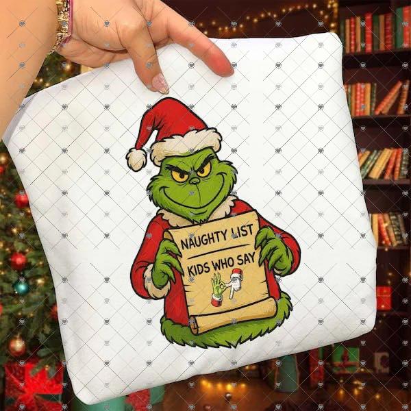 Green Guy Naughty List Kids Who Say 6 7 00119
