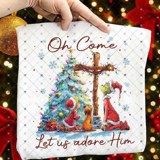 Oh Come Let Us Adore Him Green Guy 00118