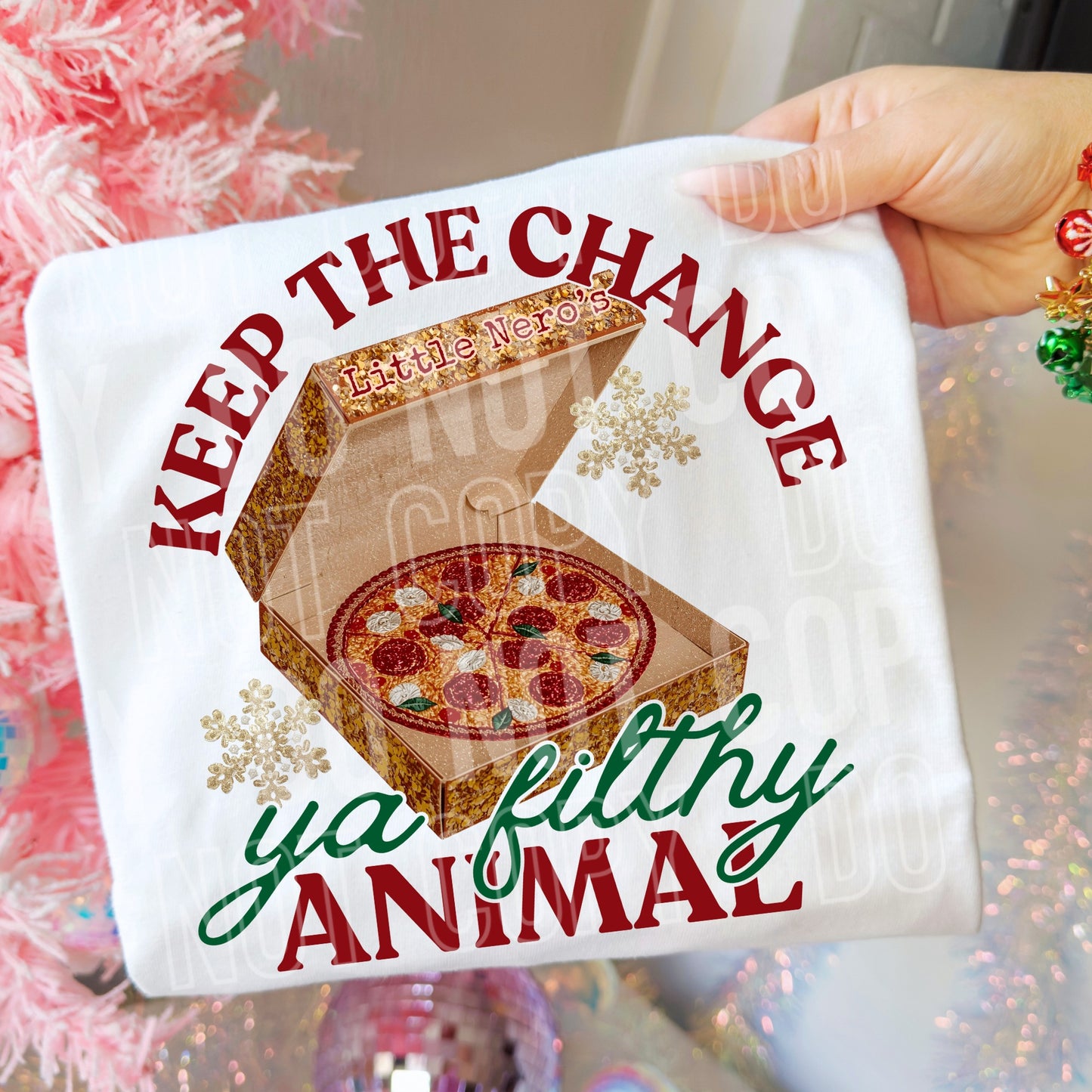 Faux Keep the Change Ya Filthy Animal 06624