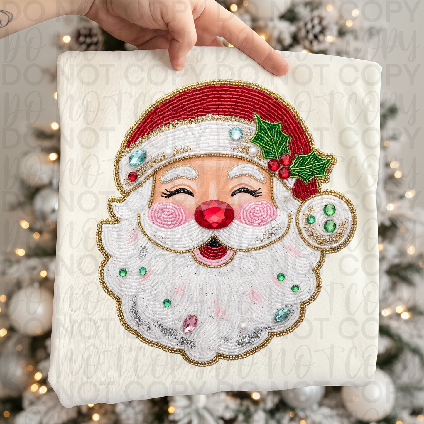 Rhinestone Santa 06672