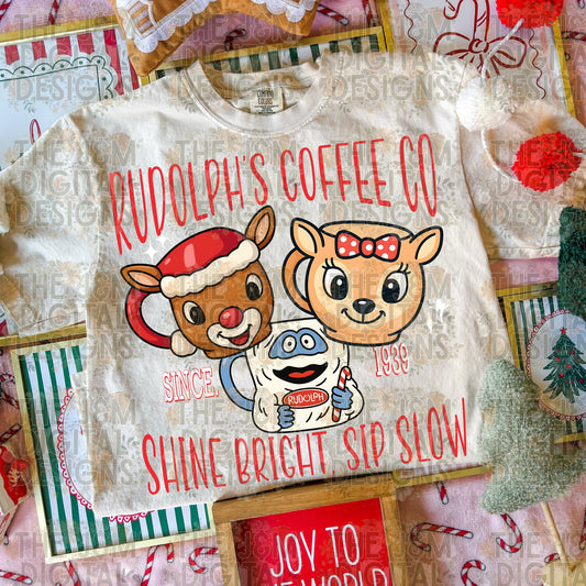 Rudolph's Coffee Co Shine Bright Sip Slow SEMI-EXCLUSIVE 06665