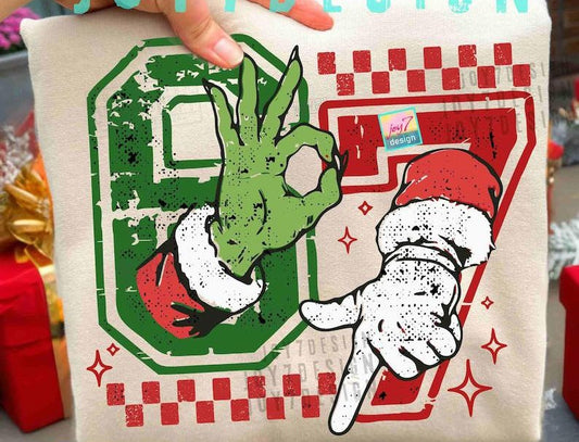 6 7 Christmas Santa Green Guy 06712