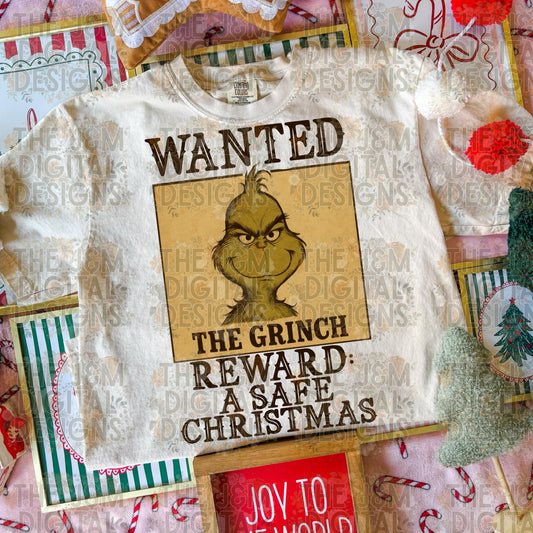 Wanted Green Guy Reward Safe Christmas 06667