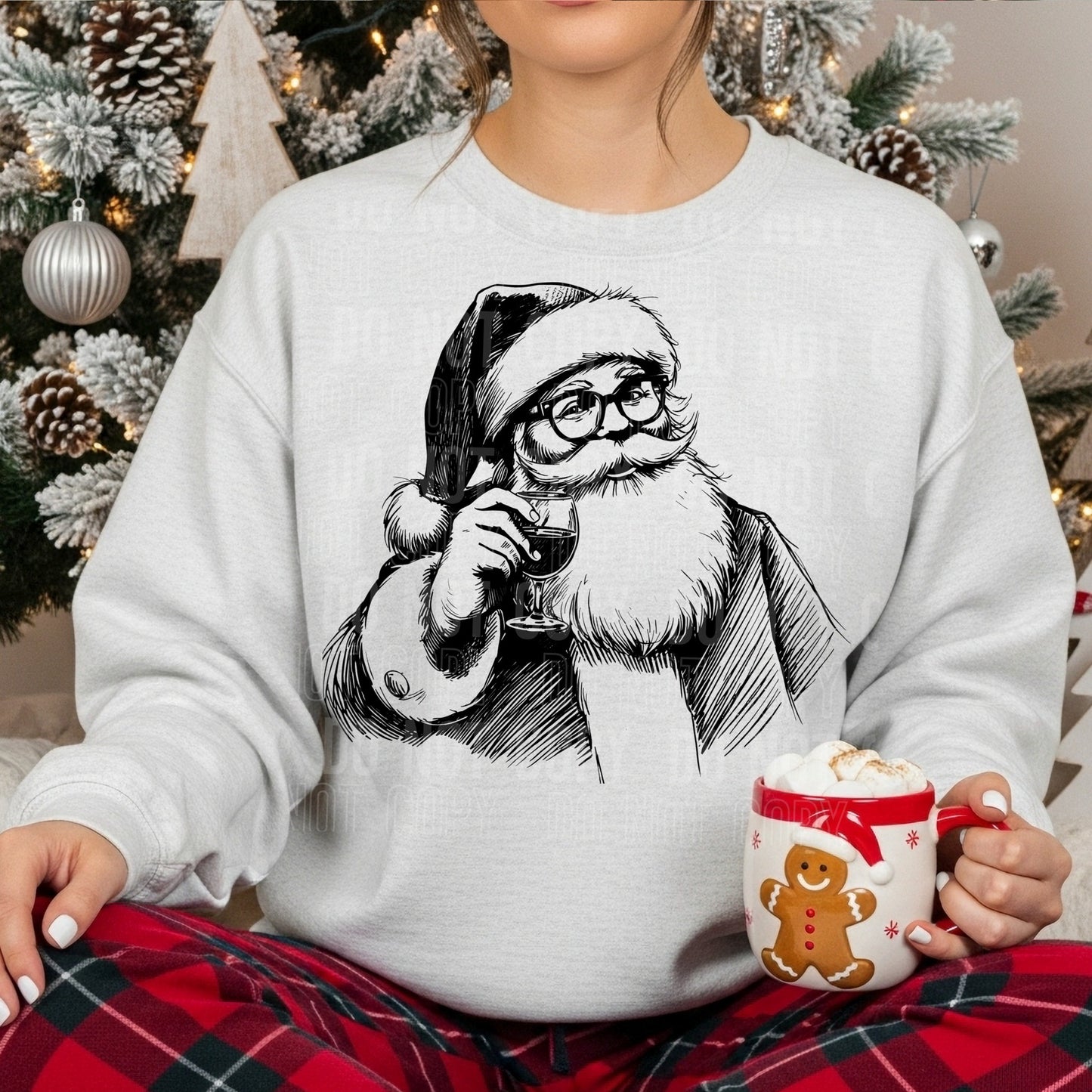 Vintage Santa Wine 06674