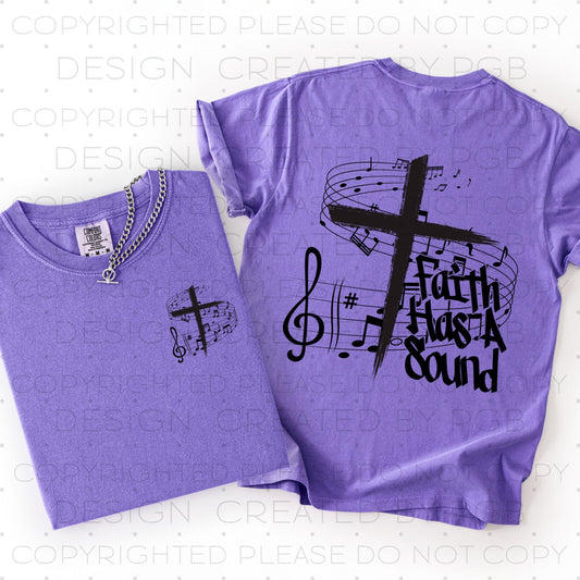 Faith Has A Sound (POCKET INCLUDED) With Color Dropdown 06872