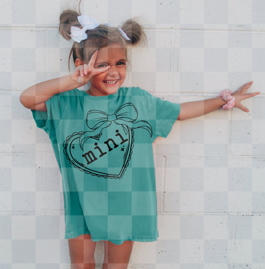 Mini Lace Bow Heart Color Dropdown 06857