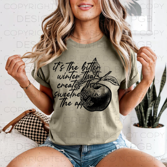 It's The Bitter Winter That Creates The Sweetness In The Apple Color Dropdown 06852