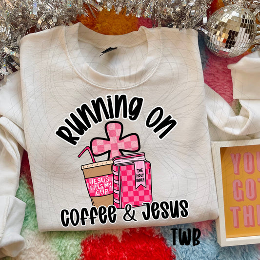 Running on Coffee and Jesus Pink 07117