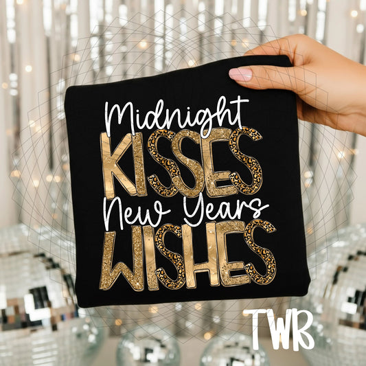 Midnight Kisses New Year Wishes Gold 07120