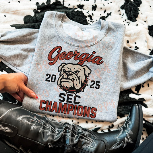 2025 SEC Champions Georgia Bulldogs 07166