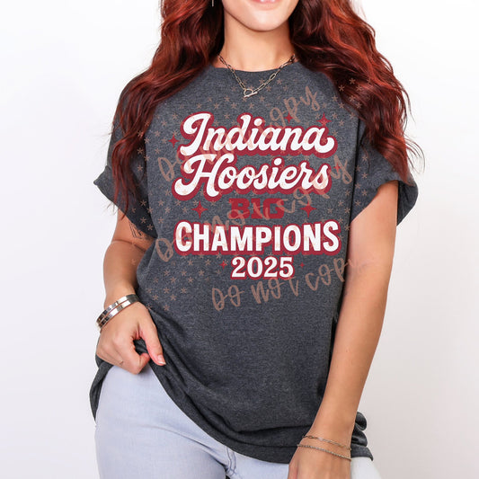 2025 Indiana Hoosiers Big 10 Champions 07179