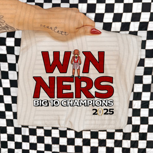 2025 Winners Indiana Hoosiers Big 10 Champions 07180