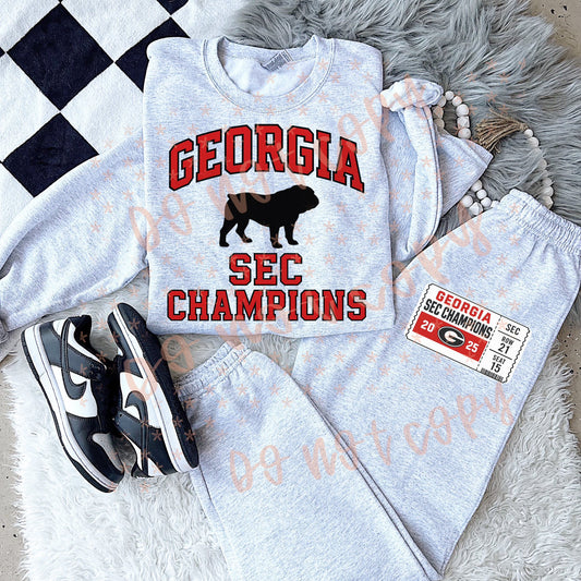 2025 SEC Champions Georgia Bulldogs (POCKET INCLUDED) 07167
