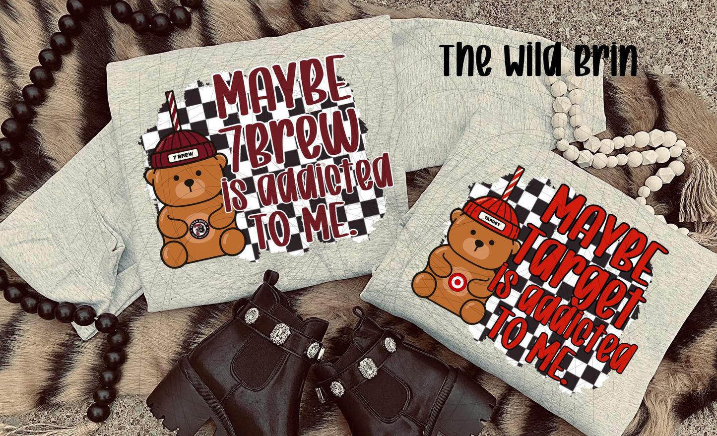 Maybe 7Brew Is Addicted To Me Teddy Bear Cup 07232