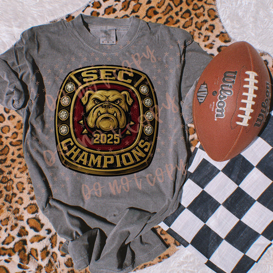 2025 SEC Champions Ring Georgia Bulldogs 07164