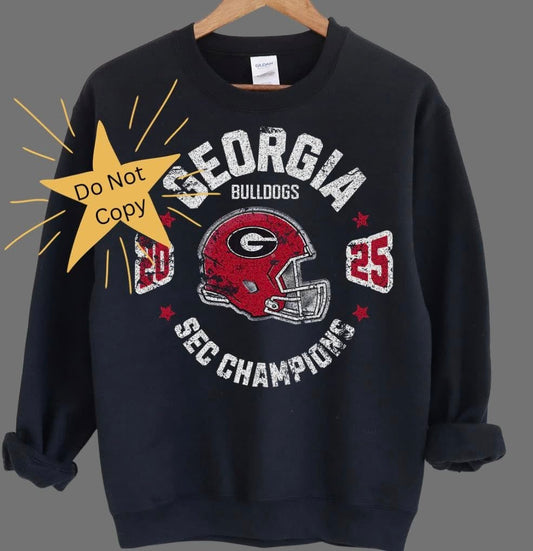 2025 SEC Champions Georgia Bulldogs 07160