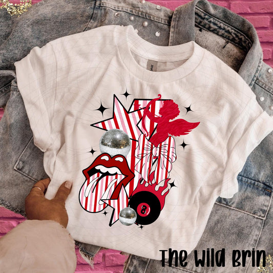 Baddie Valentine Collage Stripes 07238