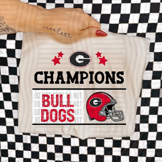 2025 Georgia Bulldogs SEC Champions 07198