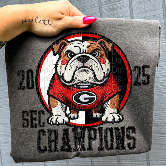2025 Georgia Bulldogs SEC Champions 07204