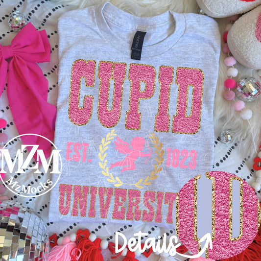 Faux Chenille Cupid University Light Pink 07258