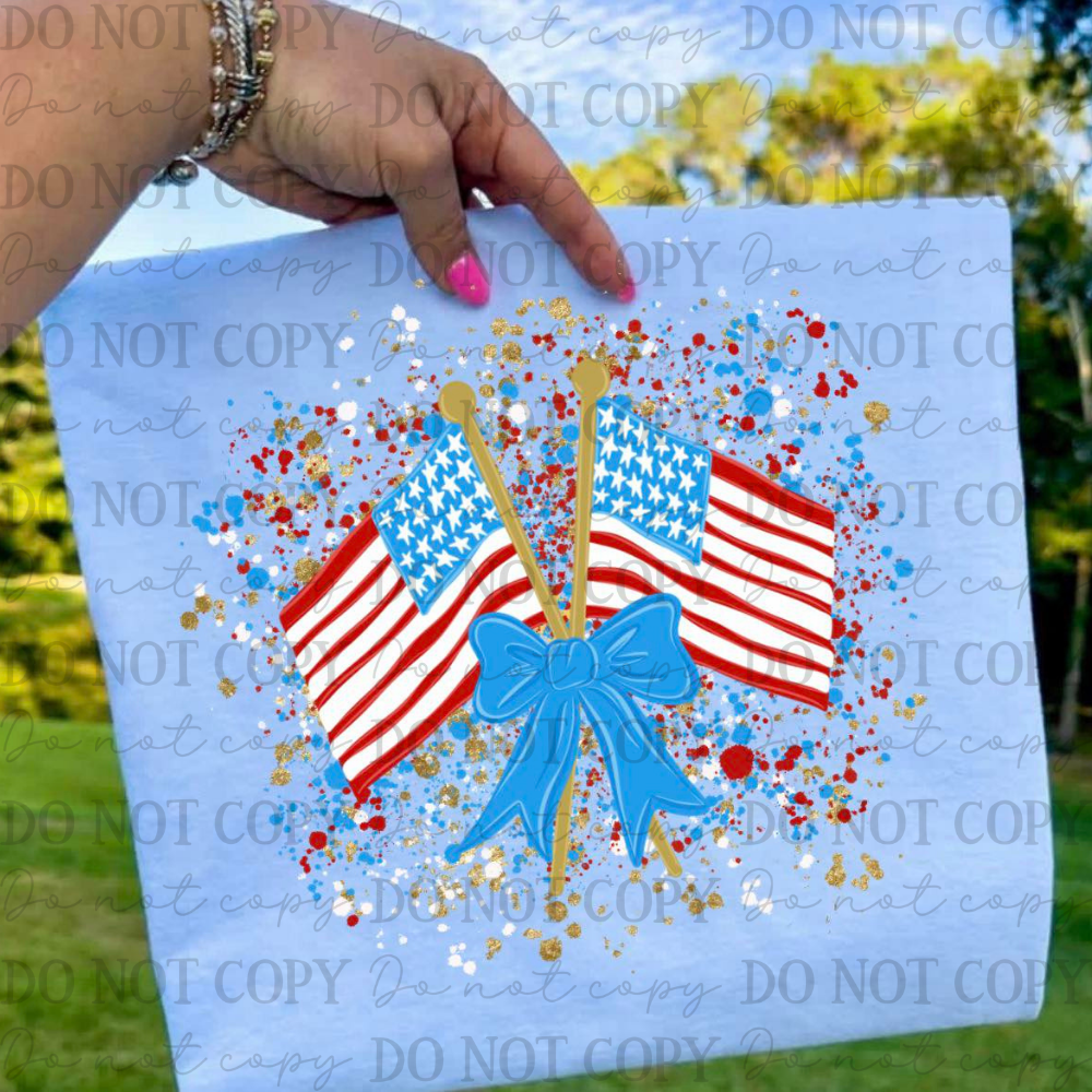 USA Flag Splatter 07919
