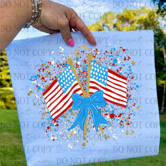 USA Flag Splatter 07919