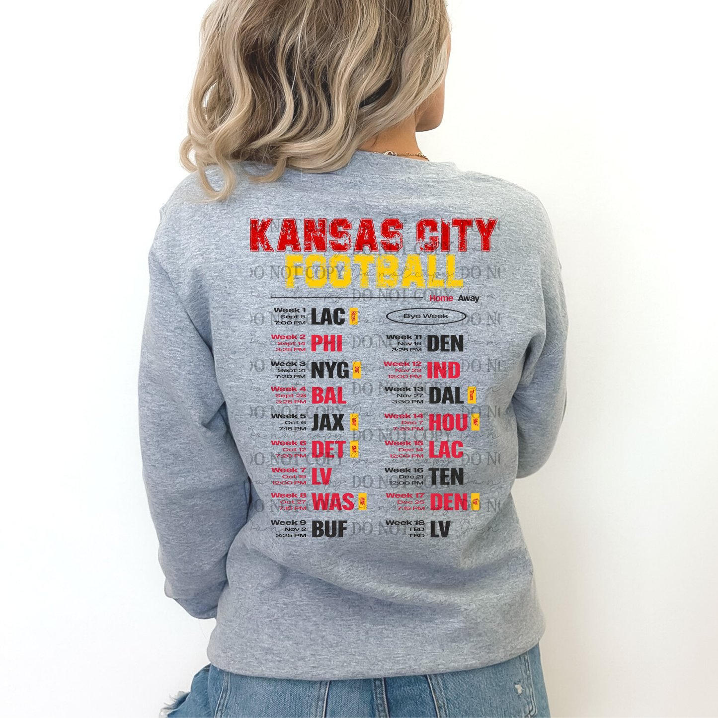 Kansas City Football Schedule Block 01067
