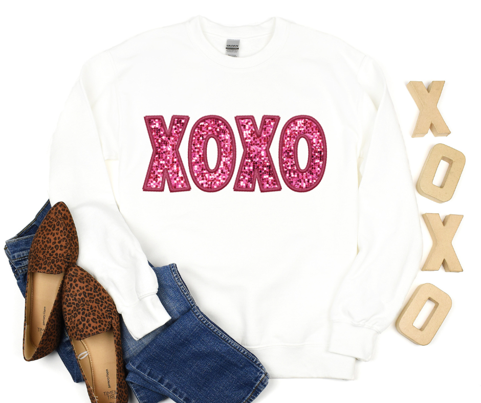 Faux XOXO Pink DTF Transfer 05550