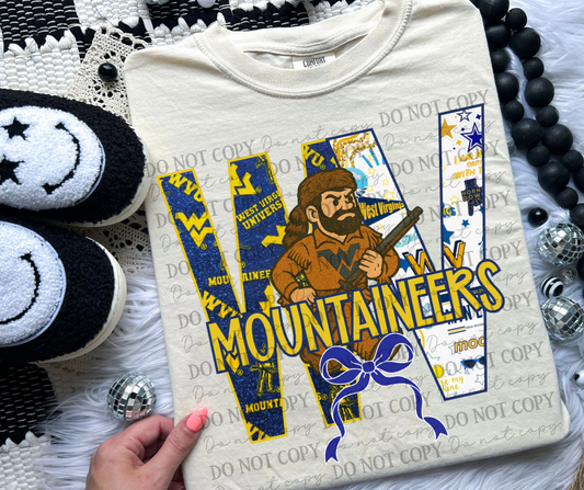 WV Mountaineers Retro Collage 06890