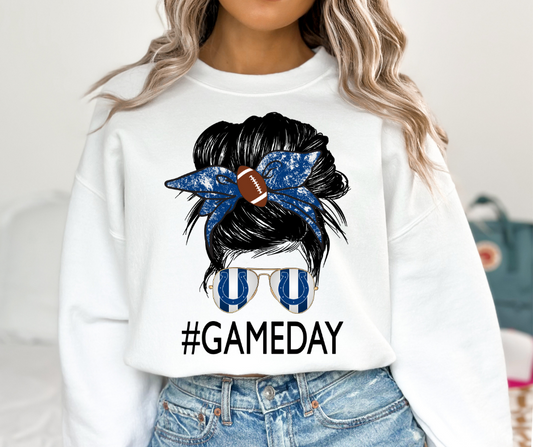 Indianapolis Colts Messy Bun DTF Transfer 06122